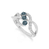 natural london blue topaz infinity promise rings in sterling silver